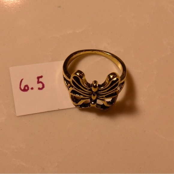 5/$25 Elegant Gold Butterfly Ring - Picture 6 of 7
